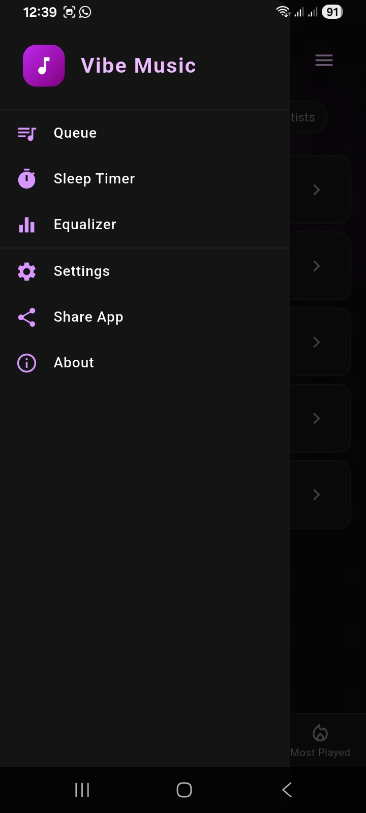 BeatVault – Flutter Music Player screenshot 2